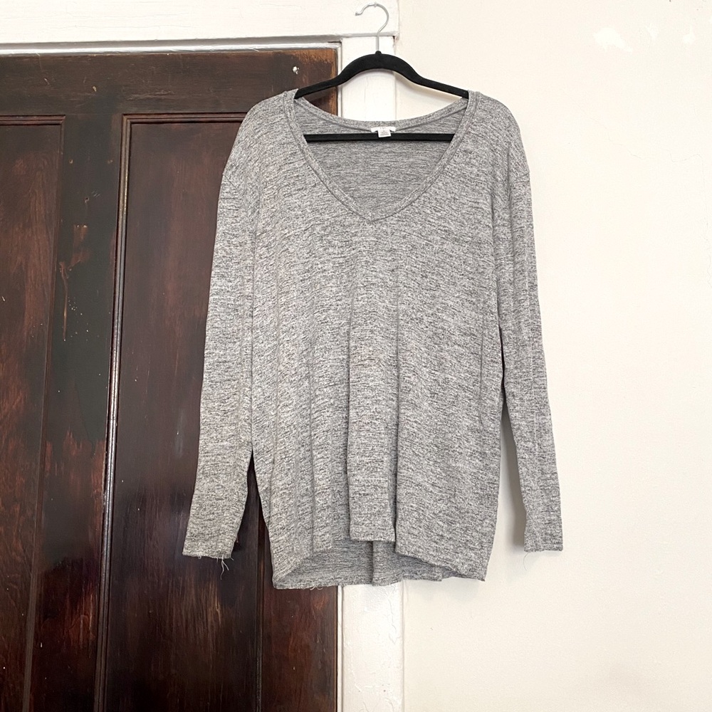 BP Grey L/S Knit Top Sz XL